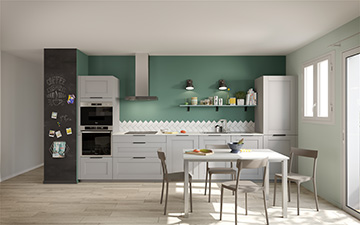 3D image of a kitchen created by Valentinstudio