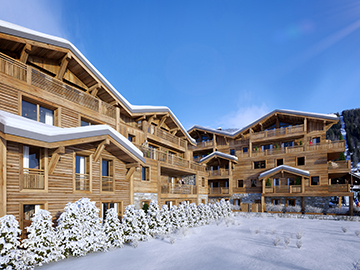 3D Realization - Exterior 3D perspective of a mountain resort
