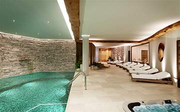 3D render of a spa in a luxury hotel